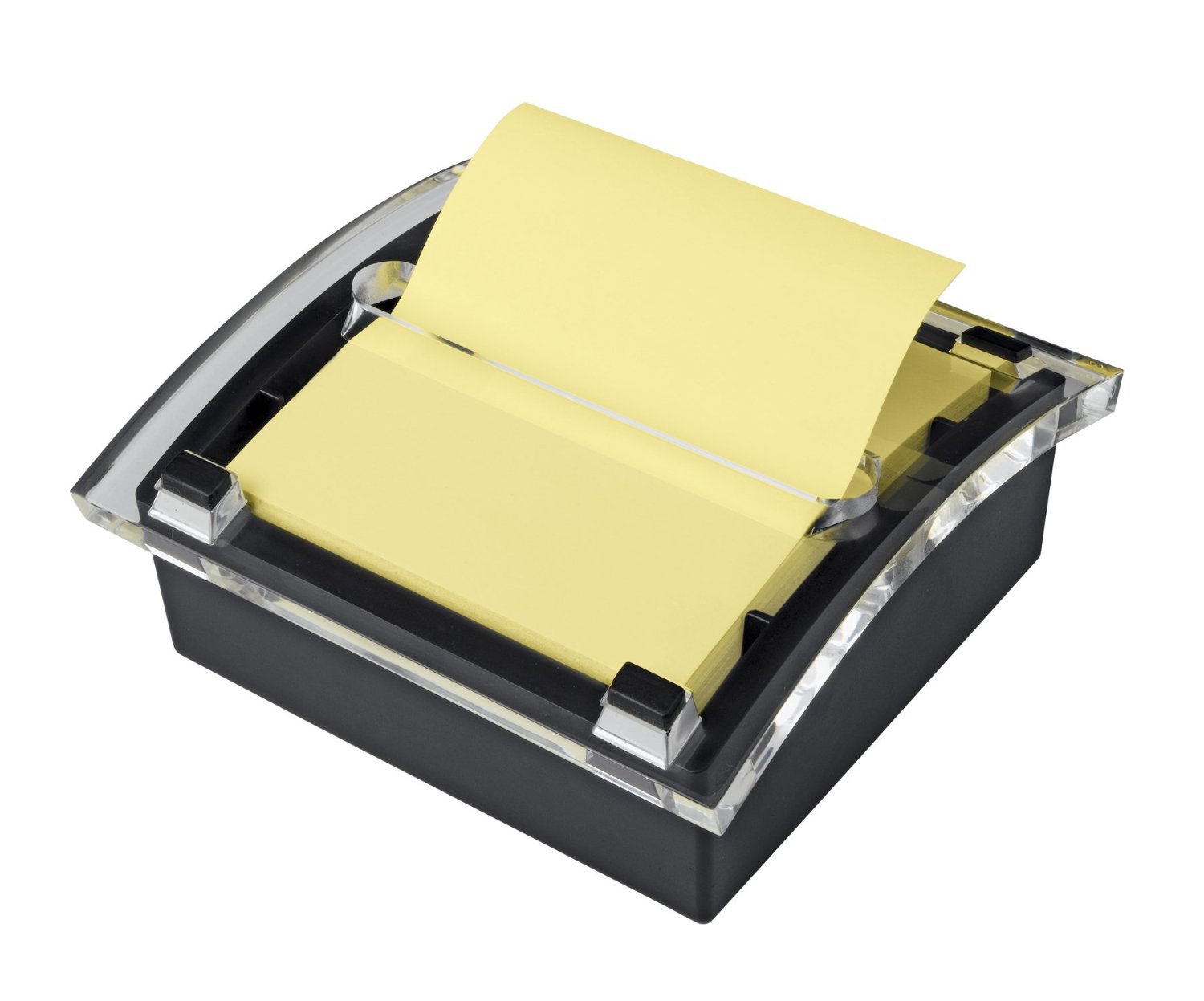 creative yellow notepad with 3D dispenser